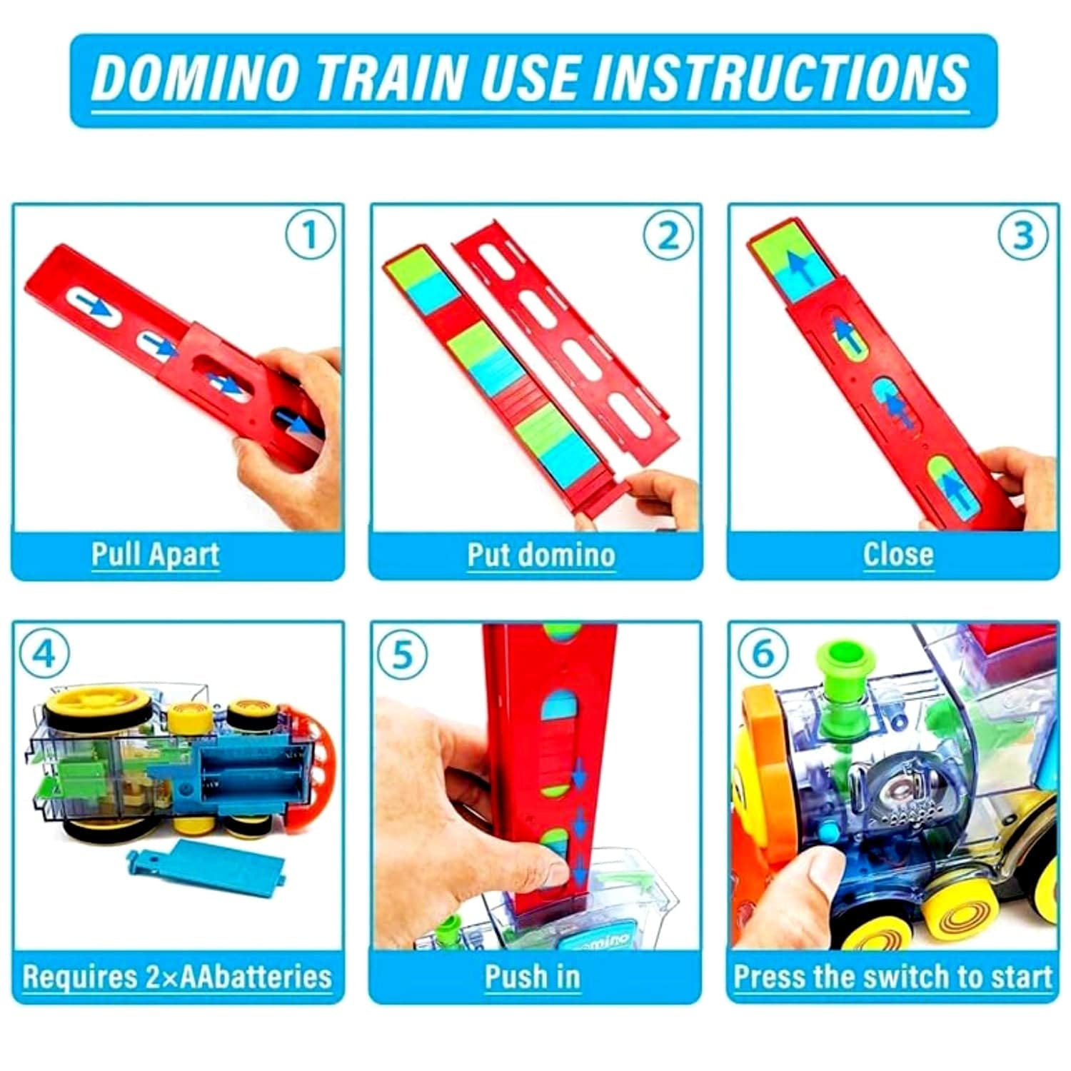 Play Game Transparent Funny Train Engine with Blocks Set 60 Blocks Toy with Music and Lights Automatic Blocks Toy Train Set for Kids ( Batteries not included) - jugaad.shop