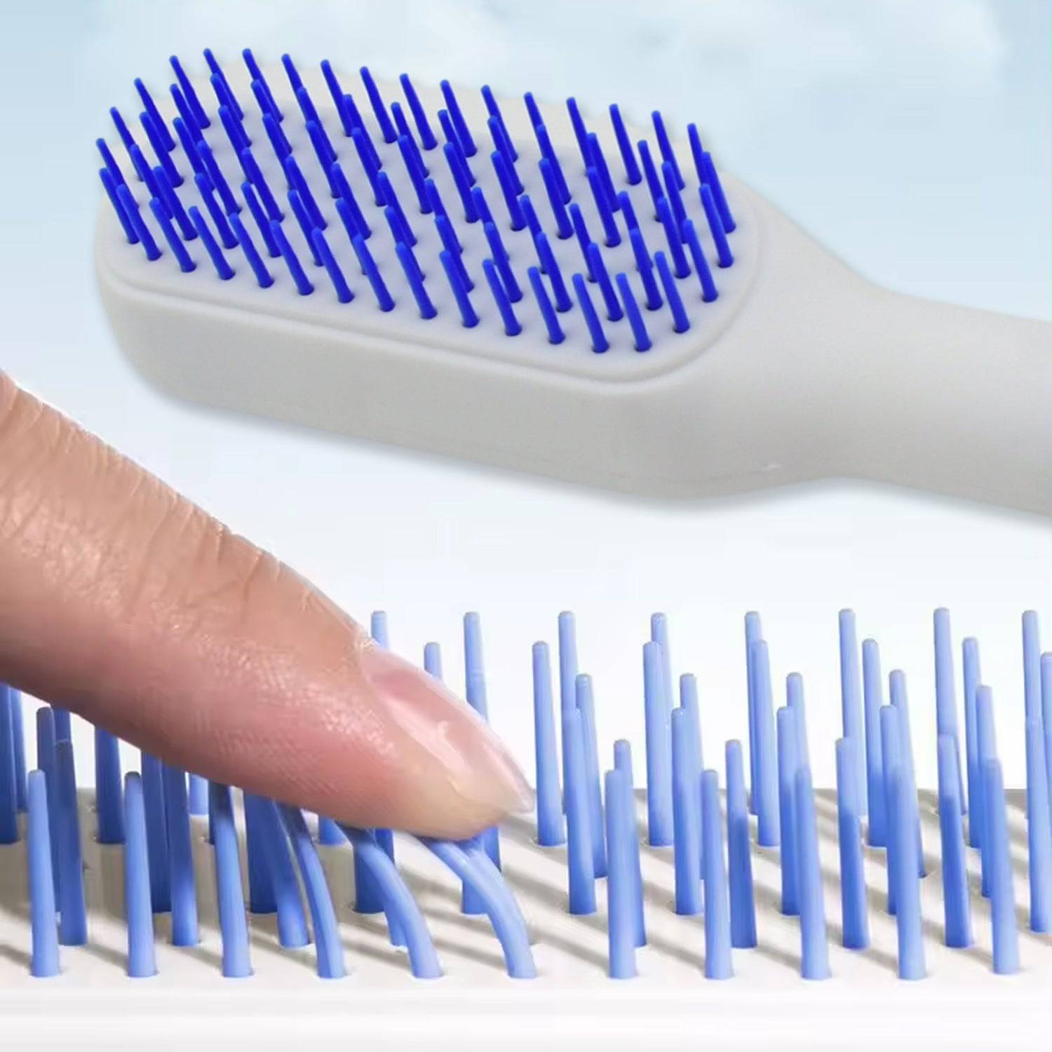 Self-Cleaning Hairbrush, Self-Cleaning Anti-Static Detangling Massage Comb, One-pull Clean Scalable Rotate Lifting Self Cleaning Hairbrush Hair Styling Tools - jugaad.shop