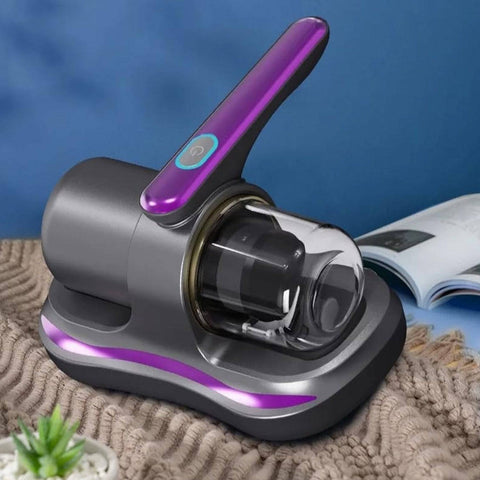 Powerful Suction Portable Handheld Vacuum Cleaner - Low Noise Vacuum Cleaner for Bed - Cordless Vacuum Cleaner for Car Seat Crevices Pillows, Mattresses, Sofas Wireless Anti Dust and Mite Cleaner - jugaad.shop