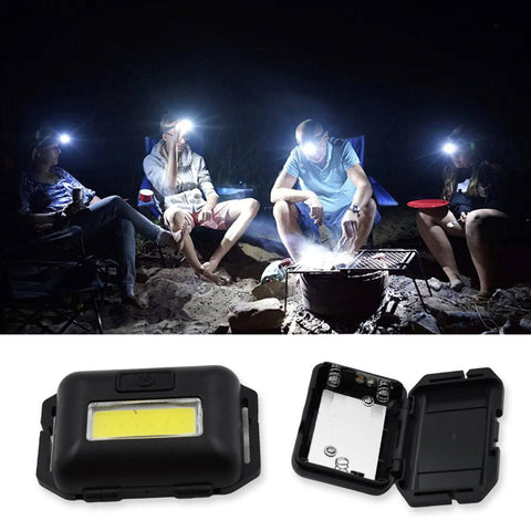 Head lamp Flashlight Waterproof Portable Lantern Headband Light Torch Lamp for Outdoor Camping Hiking Backpack Cycling, Running Hunting 10W Cob(1 Pc) - jugaad.shop