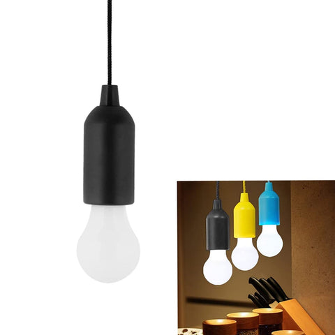 1pcs LED Bulbs Pull Cord Light LED Pull Cord Light Hanging LED Bulb Pull Wire Drawstring Light Bulb Black LED Pendant Lights - jugaad.shop