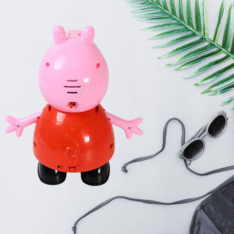 Pig Children Play toy, Pretend Play Toy Fun Gift for Kids, Movable Hands, Legs Pig Pretend Play Toy Set for Kids Children with Soft Rubber Material (1 Pc / Battery Not included) - jugaad.shop