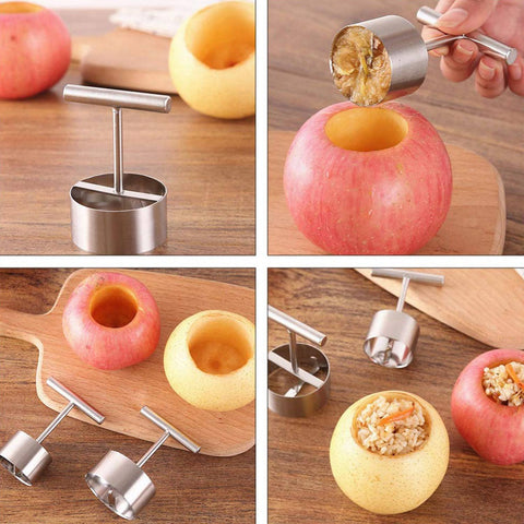 Corer Pear Core Separator Vegetable Core Remover Seeder Cutter Pitter Fruit Hole Remover Coring Tool (1 Pc) - jugaad.shop