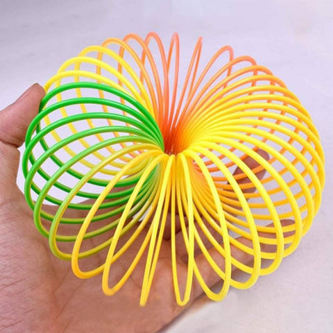 Rainbow Spring, Rainbow Spring Toys, Slinky, Slinky Spring Toy, Toy for Kids, for Kids Adults of All Age Group, for Birthdays, Compact and Portable Easy to Carry (1 Pc) - jugaad.shop