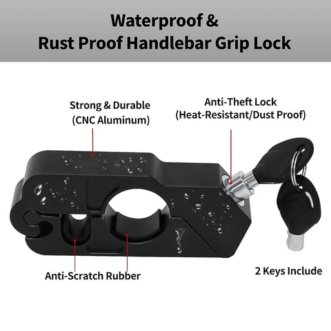 Motorcycle Grip Lock Universal Motorcycle Handlebar Throttle Grip Security Lock - jugaad.shop