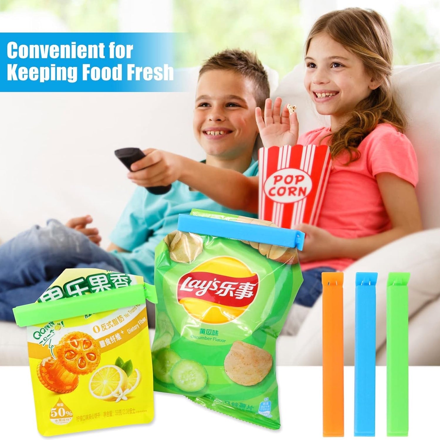 Food, Snack Pouch Bag Clip Sealer for Keeping Food Fresh for Home Kitchen | Plastic Camping Snack Air Tight Seal Bag Clips |Packet Vacuum Sealers Clip| (18 Pc Set) - jugaad.shop