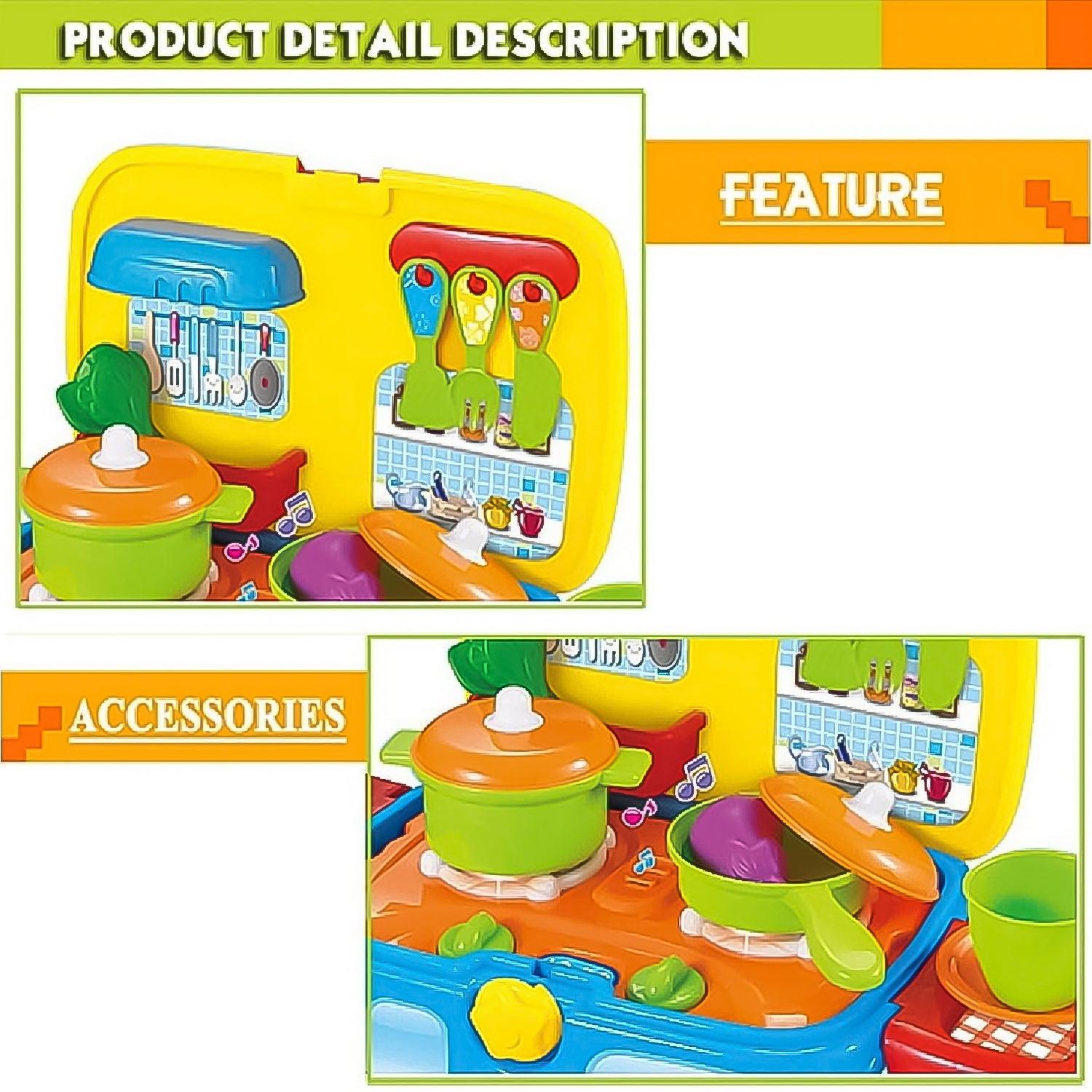 Kitchen Vehicle Set Toy for Kids Big Cooking (21 Pcs Set) - jugaad.shop