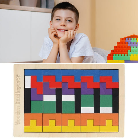 Wooden Blocks Puzzle Children's Educational Toys - jugaad.shop