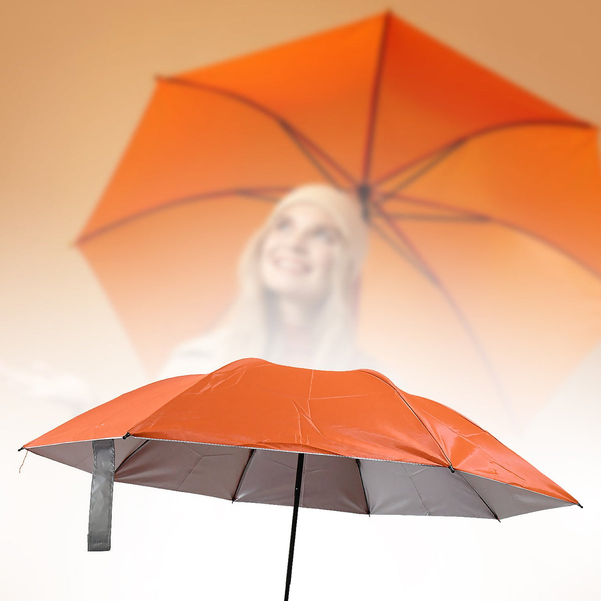 Vegetable shaped Folding Umbrella, Plastic Case Creative Fashion Folding Mini Sun Shade Rain Umbrella, Unique Umbrella, Sun & UV Protection, Cute Design (1 Pc) - jugaad.shop