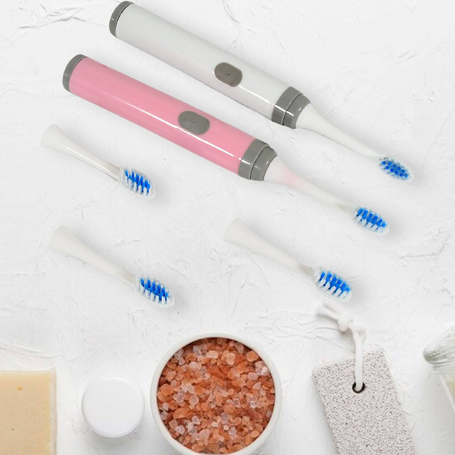 Adult Waterproof Electric Toothbrush Strong Sonic Charging with 4 Toothbrush Head and a toothbrush holder - jugaad.shop