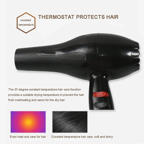 Professional Multi Purpose Hair Dryer Salon, Hair Dryer 2 Speed Settings For Women And Men (1800 Watts) - jugaad.shop