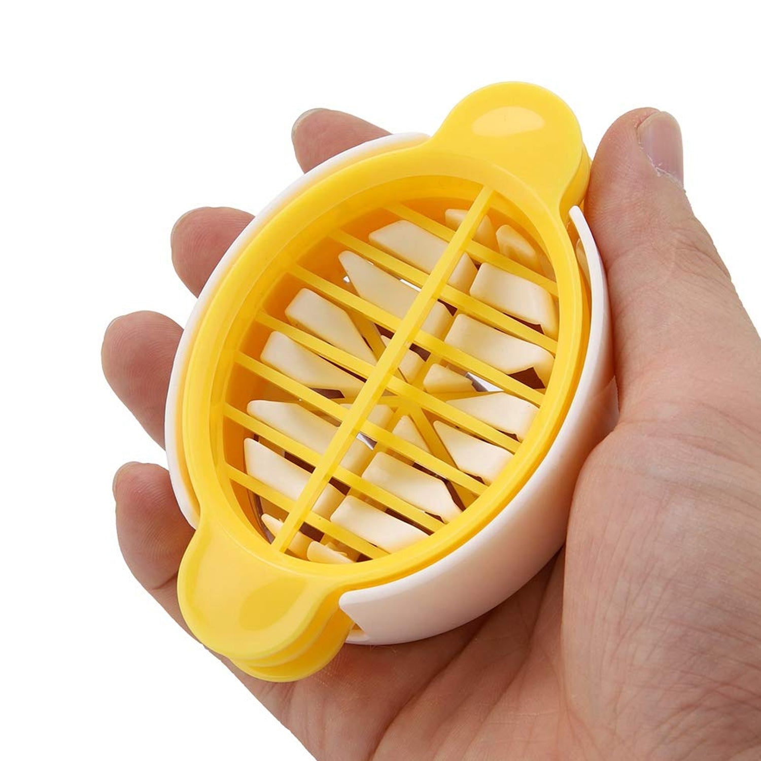 Egg Slicer, 3 in 1 Boiled Egg Slicer, Egg Slicer, Preserved Egg Slicer, Home Restaurant Kitchen Tool (1 Pc) - jugaad.shop