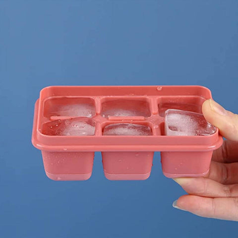 6 cavity Silicone Ice Tray used in all kinds of places like household kitchens for making ice from water and various things and all. - jugaad.shop