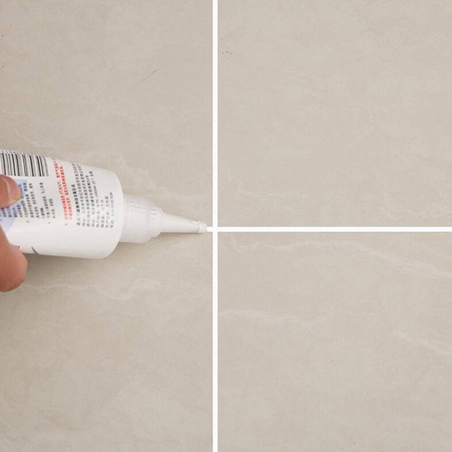 Waterproof Tile Gap / Crack / Grout Filler Water-Resistant Silicone Sealant for DIY Home Sink Gaps / Tiles Gaps / Grouts Repair Filler Tube For Home, Office, Bathroom, Toilets, Kitchen (180 Ml) - jugaad.shop