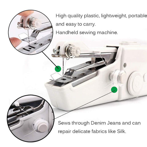 Cordless Handheld Electric Sewing Machine (Battery Not Included / 1 Pc)