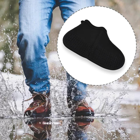 Non-Slip Silicone Rain Reusable Anti skid Waterproof Fordable Boot Shoe Cover (Small Size/ 1 Pair) - jugaad.shop