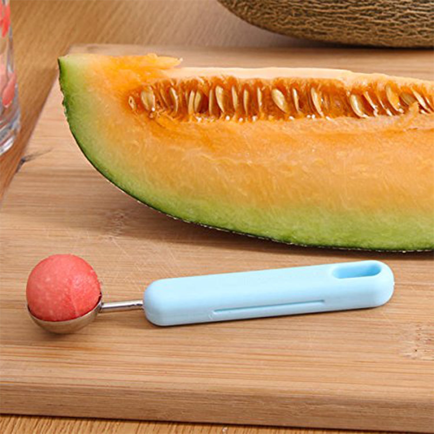 2 in 1 Kitchen Tool - Soft Fruit Peeler and Baller - Avocado, Papaya, Watermelon, Honey Dew - Kitchen Gadget Tool (1 Pc) - jugaad.shop