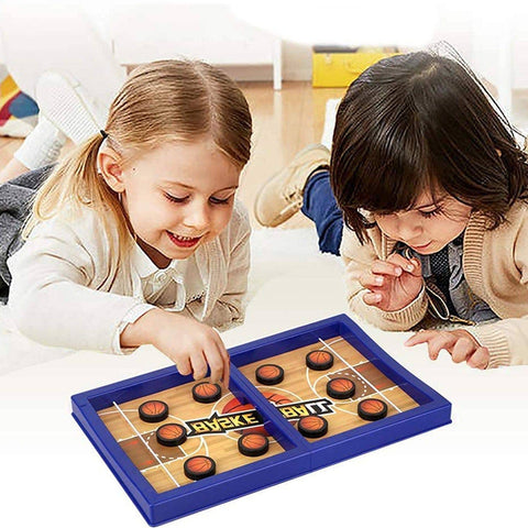 Fast Sling Basketball Puck Game Paced Table Desktop Battle Ice Hockey Game for Adults and Kids Parent-Child Winner Board Games Interactive Toy, Desktop Table Game - jugaad.shop