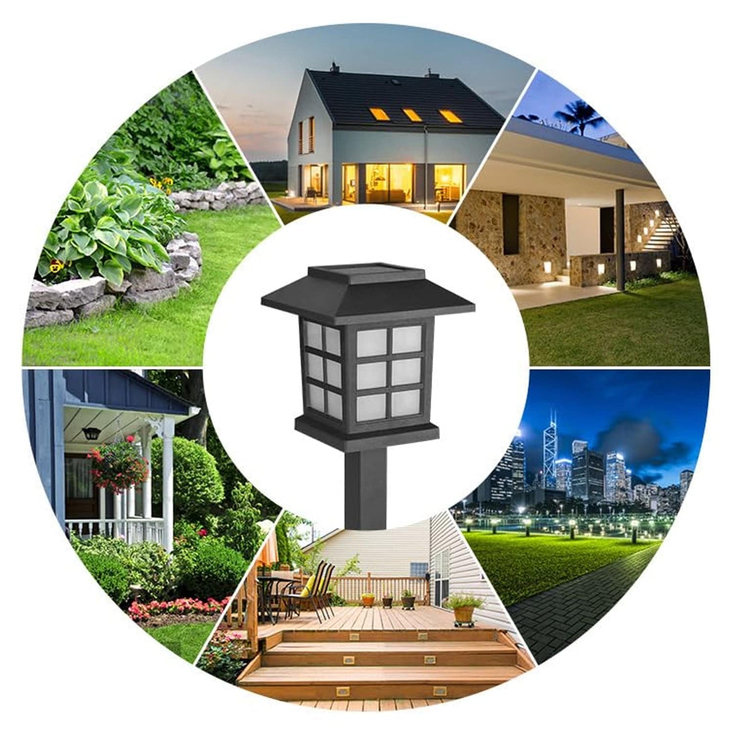 Solar Garden Lights, Outdoor Solar Landscape Lights, Waterproof Outdoor Solar Lights Walkway for Patio, Lawn, Yard, and Landscape (Pack of 2) - jugaad.shop