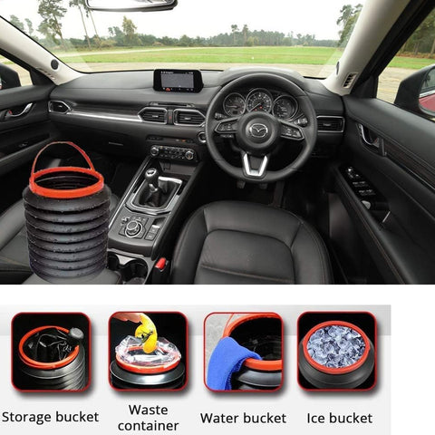 Foldable Storage Bucket, Water Container & Dustbin Multiuse Bucket For Home, Car & Kitchen Use Bucket - jugaad.shop