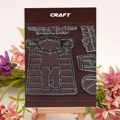 Reusable Rubber Stamp, TPR Stamp DIY Accessories Good Stamping Effect DIY Transparent Stamp Stick Repeatedly for Envelope for Diary for Invitation Letter, Photo Album Decoration for Paper Crafts (Mix Design / 1 Set) - jugaad.shop