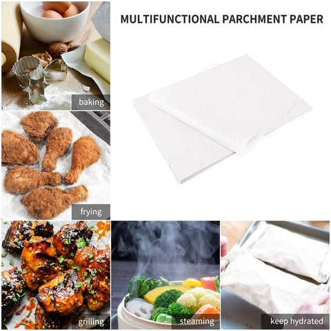 Non-Stick Parchment Paper: Easy Cleanup for Baking, Grilling & More (Microwave & Oven Safe) - jugaad.shop