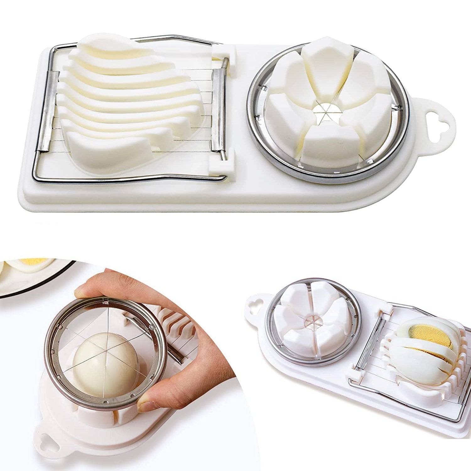 2 In 1 Egg Slicer, Egg Cutter For Hard Boiled Eggs-jugaad.shop