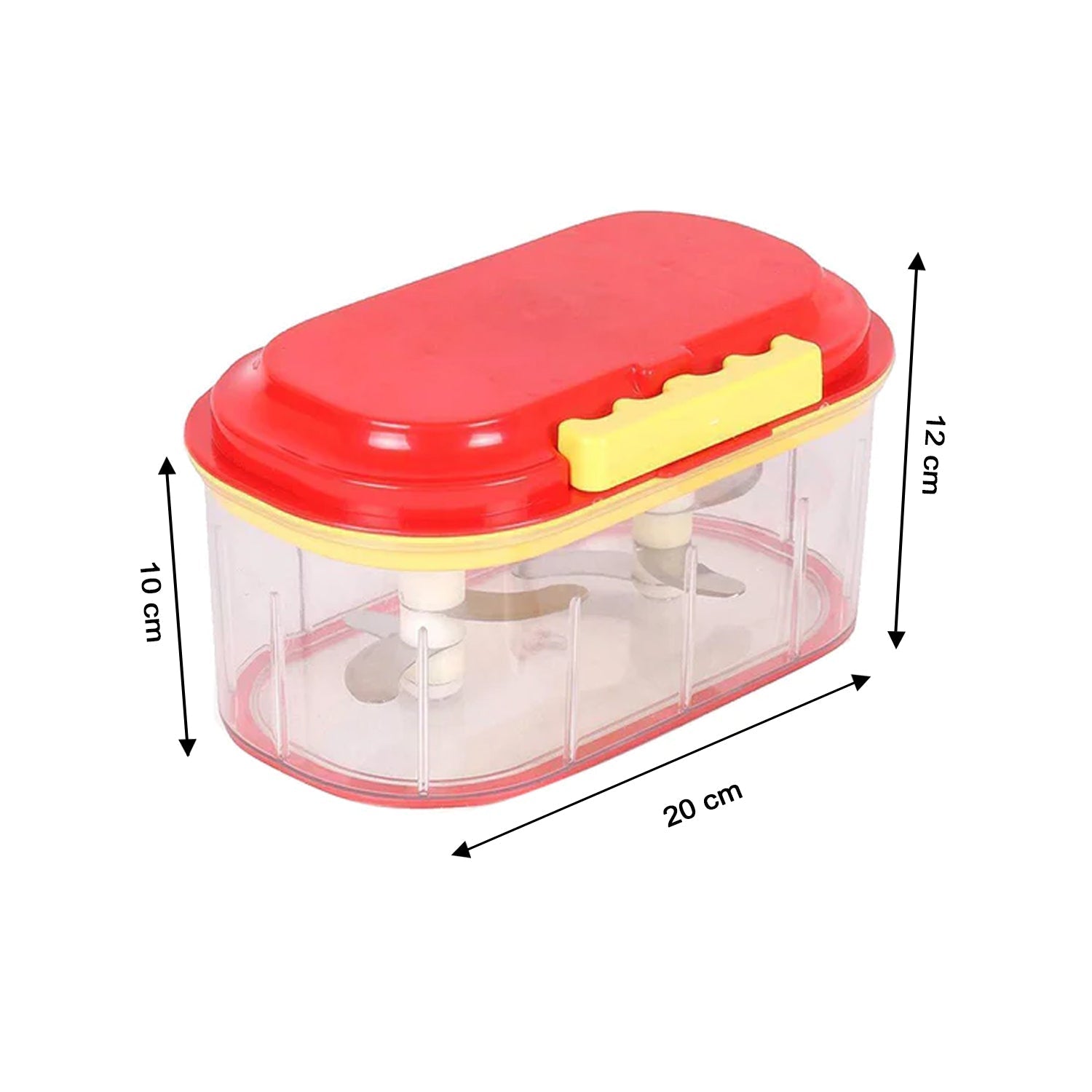 1000ml plastic chopper for efficient chopping.