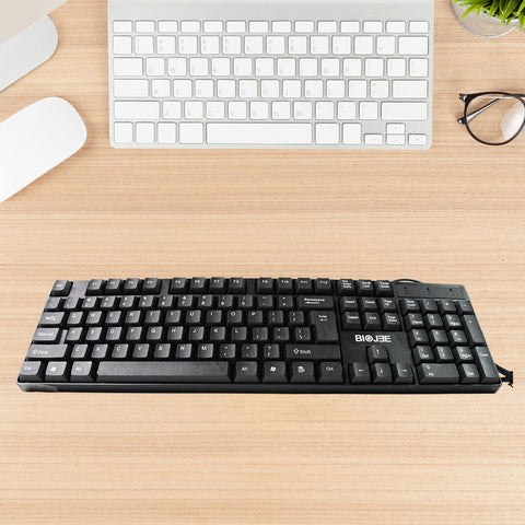 Wired USB Keyboard 104 Keys (1 Pc)-jugaad.shop