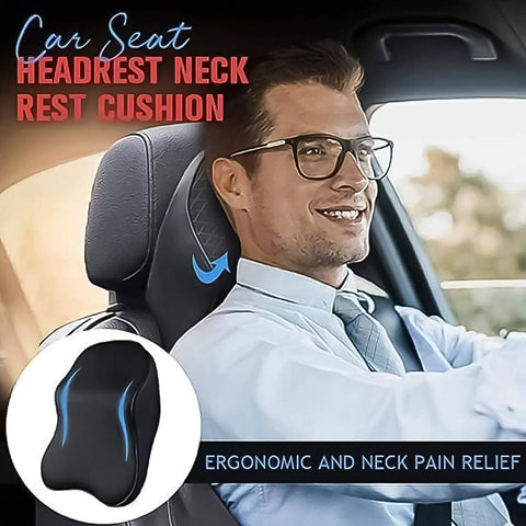 Car Neck Pillow Car Neck Headrest Pillow Memory Foam Car Accessories Cushion Car Seat Head Support Neck Protector Car Seat Neck Pillow, for Driving (1 Pc) - jugaad.shop