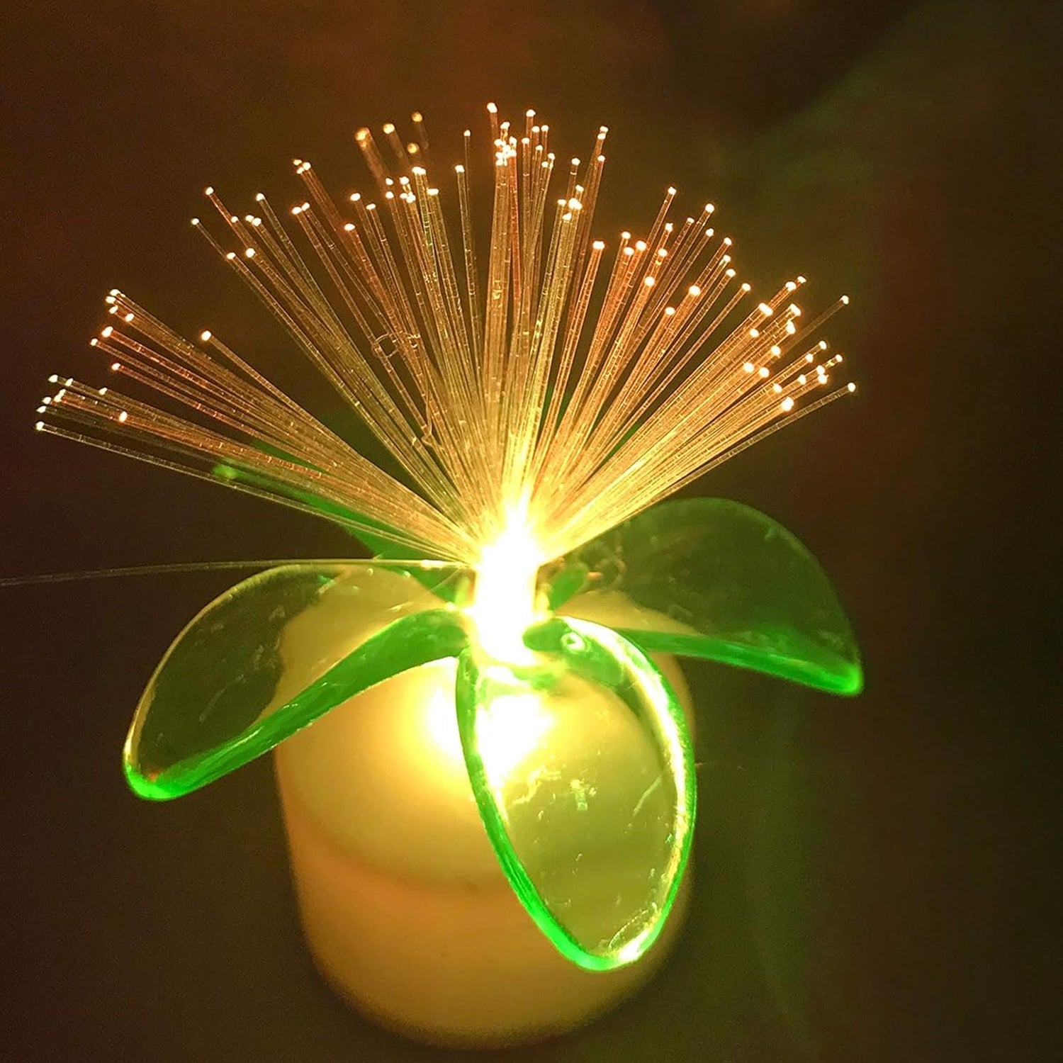 Fiber Optic Light, Mini Color Change LED Table Centerpieces, Light Up Candle - Pack of 12 - jugaad.shop