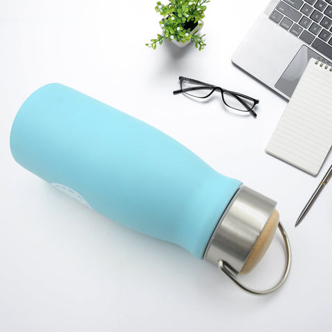 Stainless Steel Water Bottle With Handle, Fridge Water Bottle, Stainless Steel Water Bottle Leak Proof, Rust Proof, Hot & Cold Drinks, Gym Sipper BPA Free Food Grade Quality, Steel fridge Bottle For office / Gym / School (360 ML) - jugaad.shop