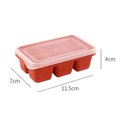 6 cavity Silicone Ice Tray used in all kinds of places like household kitchens for making ice from water and various things and all. - jugaad.shop