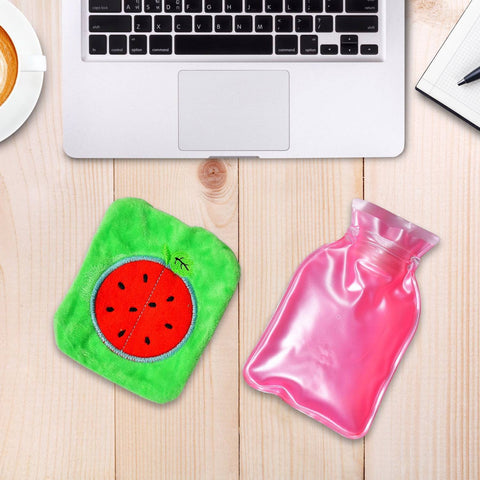 Watermelon small Hot Water Bag with Cover for Pain Relief, Neck, Shoulder Pain and Hand, Feet Warmer, Menstrual Cramps. - jugaad.shop