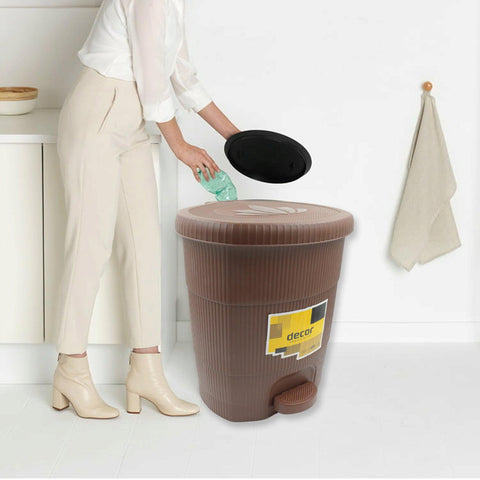 Homeware Dustbin Clean Mini Small Size Plastic Pedal Dustbin Used For Kitchen, Office, Car (1 PC) - jugaad.shop