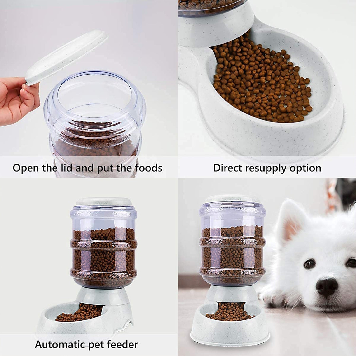 Automatic Pet Food Dispenser Self-Dispensing Pet Feeder Food Dispenser - jugaad.shop