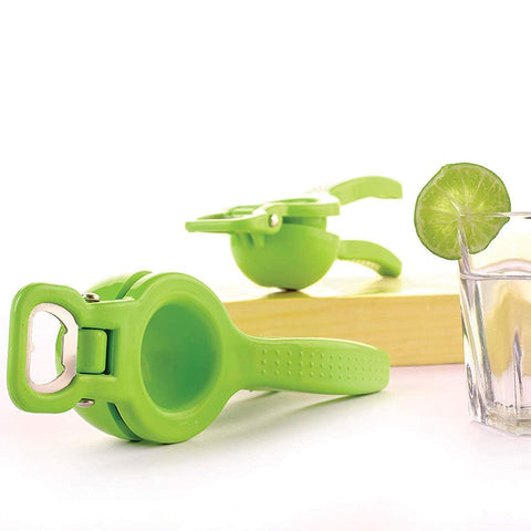 Kitchen 2 in 1 Unbreakable Lemon Squeezer and Bottle Opener (1 Pc) - jugaad.shop