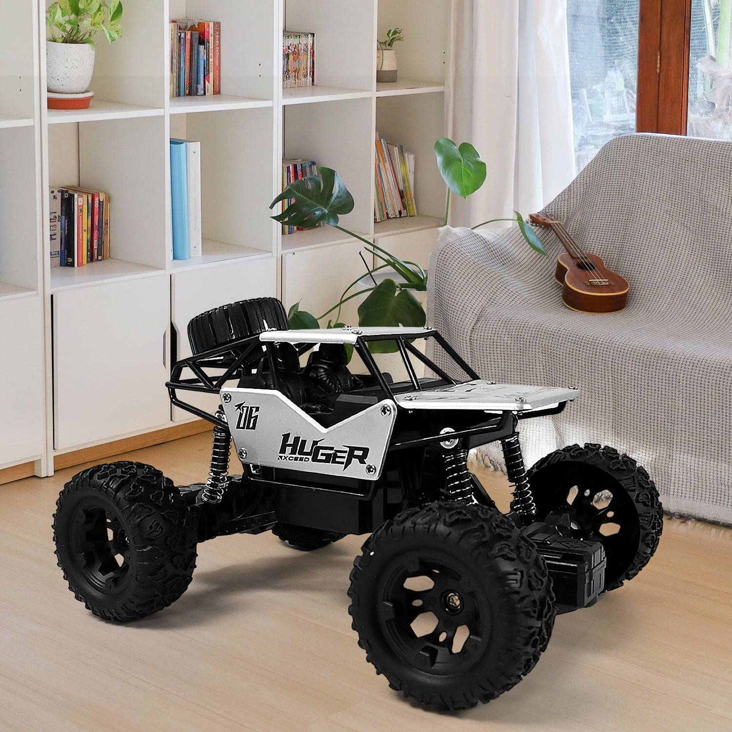 1:18 Scale Rock Crawler Monster RC Truck All Terrain Stunt Racing Car Rechargeable Indoor Outdoor Toy Car - jugaad.shop