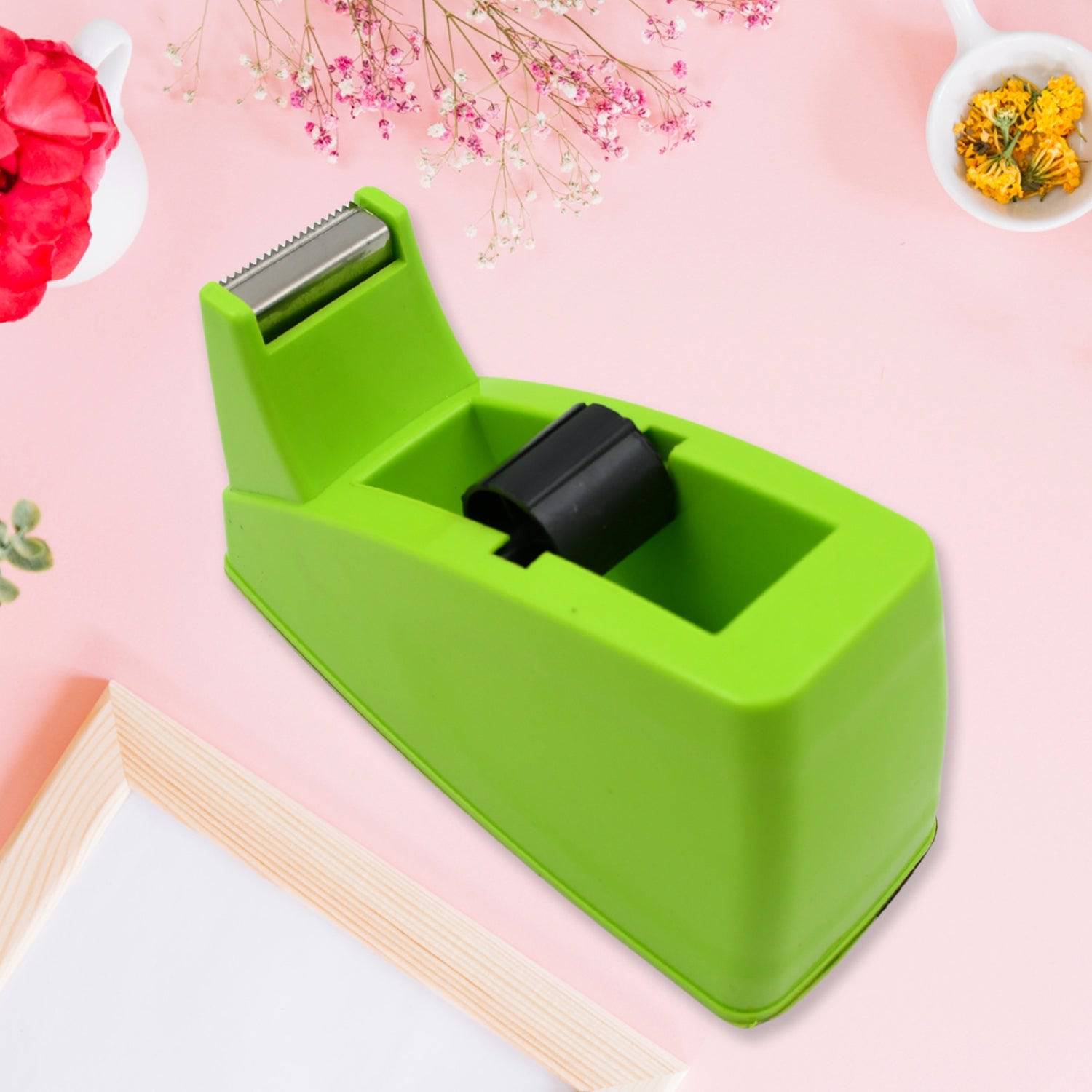 Plastic Tape Dispenser Cutter for Home Office use, Tape Dispenser for Stationary, Tape Cutter Packaging Tape School Supplies (1 pc / 515 Gm) - jugaad.shop