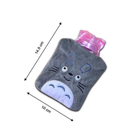 Totoro Cartoon Small Hot Water Bag with Cover for Pain Relief - jugaad.shop