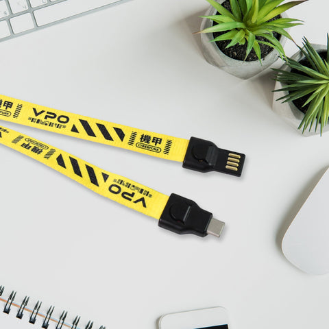 2 in 1 Lanyard Strap USB Charging Cable (1 Pc)-jugaad.shop