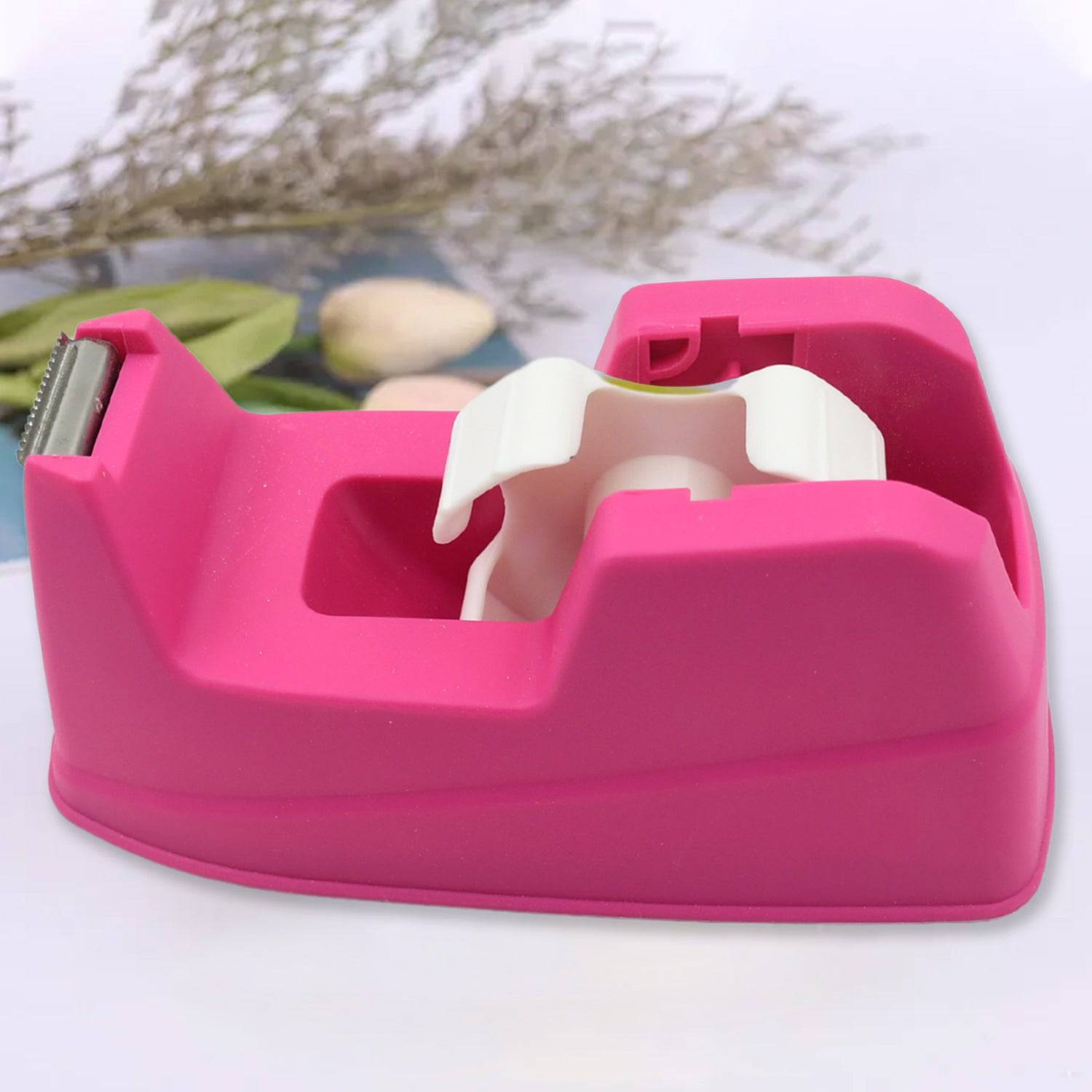 Plastic Tape Dispenser Cutter for Home Office use, Tape Dispenser for Stationary, Tape Cutter Packaging Tape (1 pc / 631 Gm) - jugaad.shop