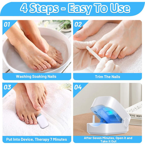 Rechargeable Nail Fungus Treatment for Toenail, Toe Nail Fungal Treatment Nail Fungus Laser Device, Anti-Fungal Nail Treatment for Hand & Feet Infections Remover for Home Use - jugaad.shop