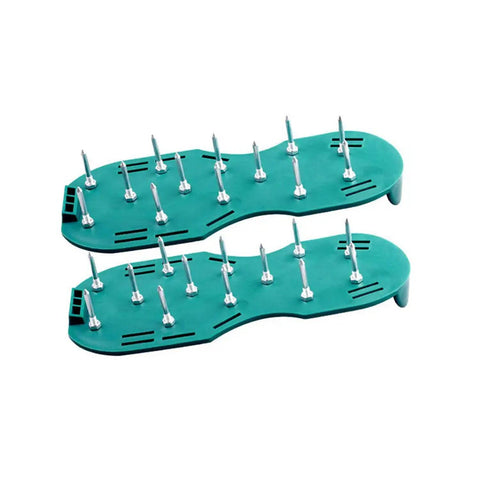 Lawn Aerator Sandals, Garden Grass Aerator Spiked Sandals Green Studded Shoes for Yard Patio Garden Excavation - jugaad.shop