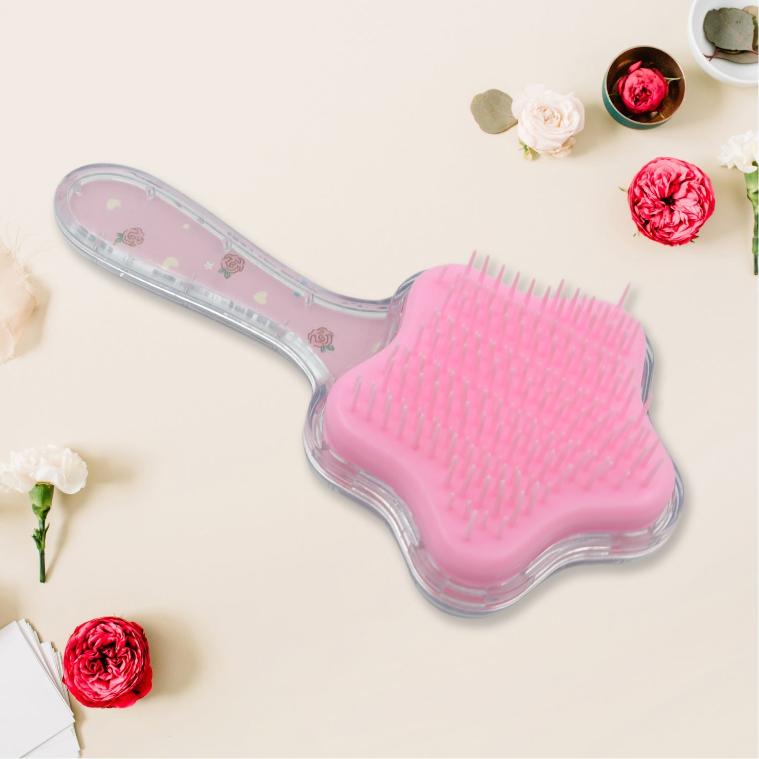 Cartoon Hair Brush Massage Shower Comb Blur Wet Salon Hair Brushes Hair Styling Tools, Glitter Comb, Soft & Smooth Brush, Mermaid Brush For Kids Return Gifts For Kids (1 Pc ) - jugaad.shop