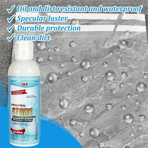 Stone Stain Remover Cleaner, Stone Crystal Plating Agent, Marble Stone Cleaner Polishes, Crystal Plating for Kitchen, Patio, Backyard Marble Cleaner and Polish (75 ML Approx / 1 pc) - jugaad.shop