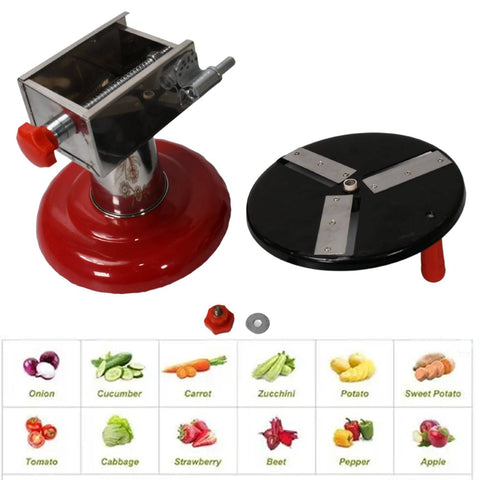 Stainless Steel Chips Maker and Vegetable Slicer for Kitchen Potato Slicer Graters and Chippers. Chips Maker is Suitable for Vegetable Cuttings. Chips Maker Consist Hard Coated Iron Wheel and Stand. - jugaad.shop