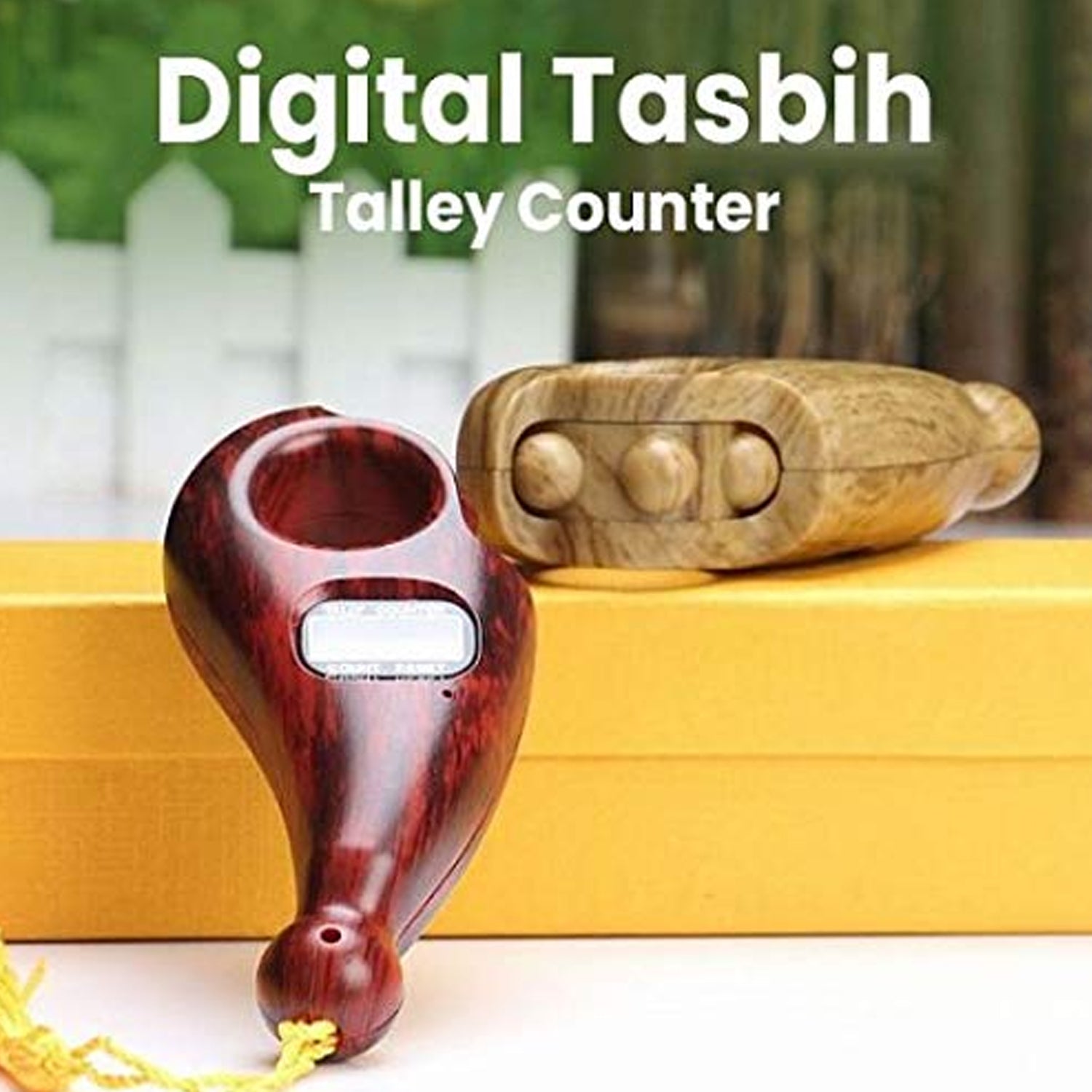 Digital Tasbih/Tasbeeh Digital Tally Counter, Wooden Religious Tally Counter Digital Beads (for Zikr/Naam Jaap) - jugaad.shop