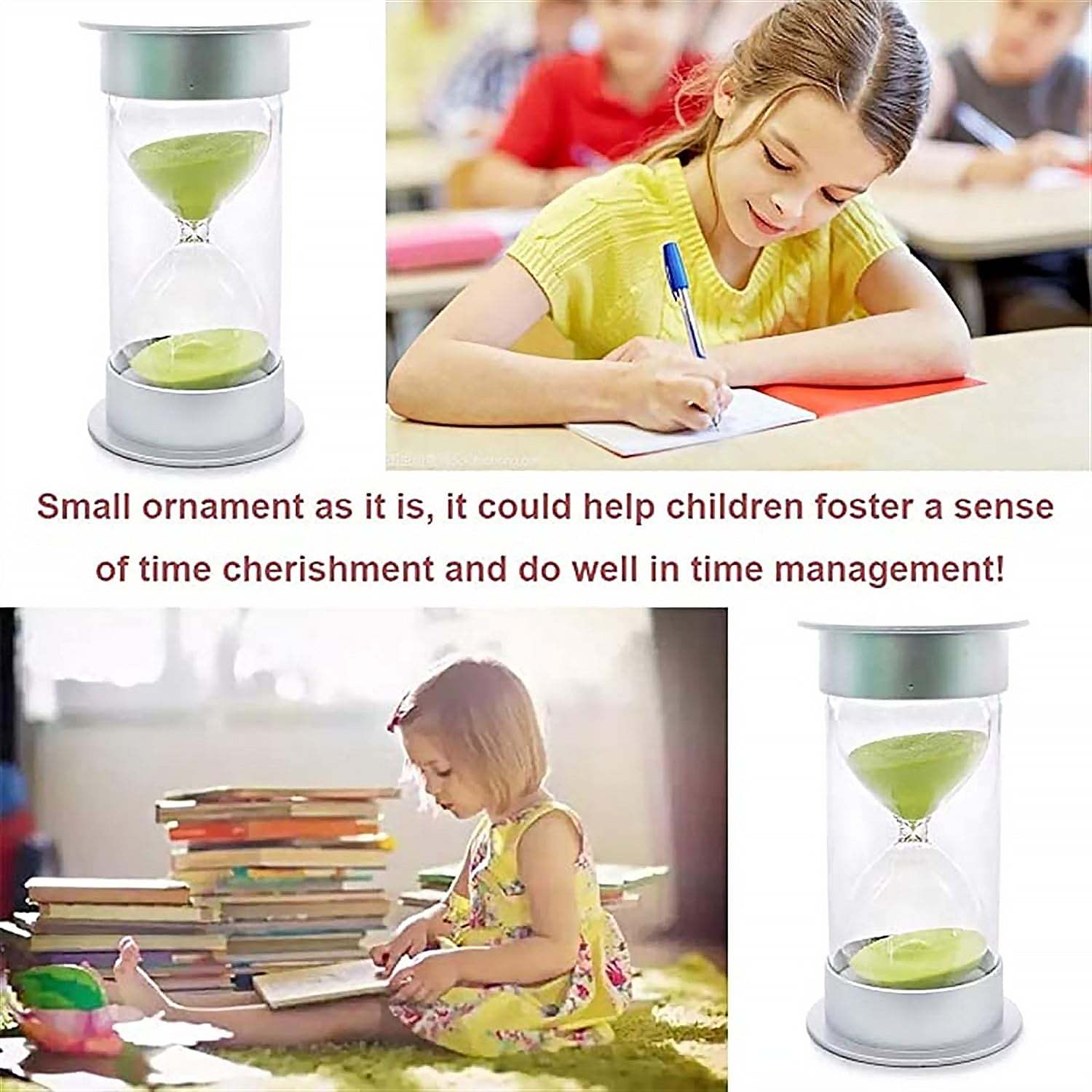 Sand Timer, Hourglass Timer 45 Minutes Sand Timer For Kids Teachers Games Classroom (45 Min-Green) Time Management Tool (Color : Green, Time : 45 Min) - jugaad.shop