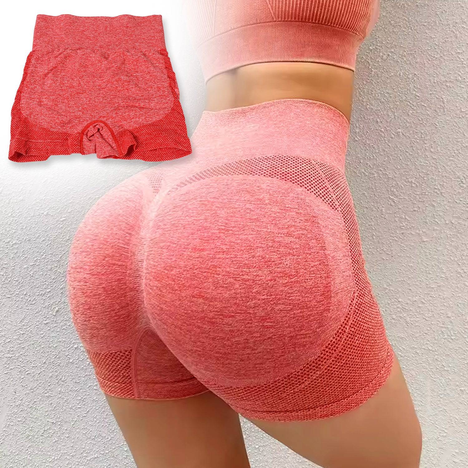 High Elastic Peach hip Lifting Yoga Shorts Women's Running Sports High Fitness Athletic Waist Yoga Workout Yoga Pants / Shorts Elastic Dress Soft Yoga Pants / Shorts - jugaad.shop